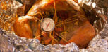 Backthermometer im Truthahn
