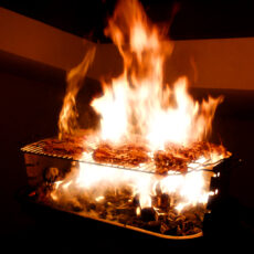Feuergrill mit italienischen Fleischspezialitäten