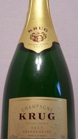 Krug Champagner Flasche