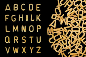 alphabet soup pasta font