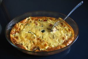 Französisches Clafouti de Ratatouille