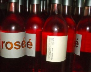 Rosé Wein Flaschen